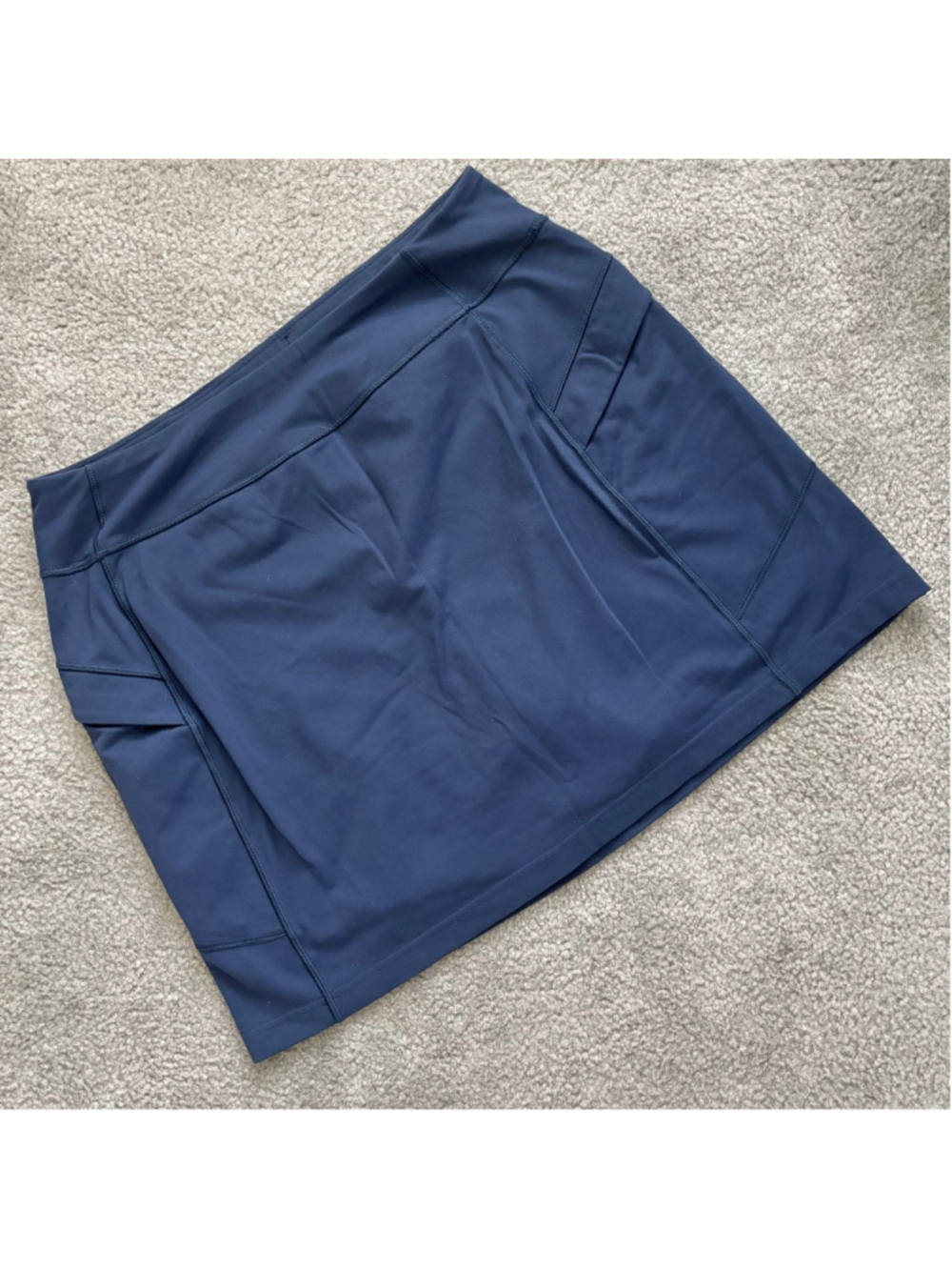 EUC Duluth Trading Co. Women's NoGA Namastash Skort in Navy | Sz Lg